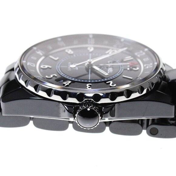 CHANEL J12 H3102 GMT Black Ceramic Black Dial Automatic Men's Watch_849627 main image 6